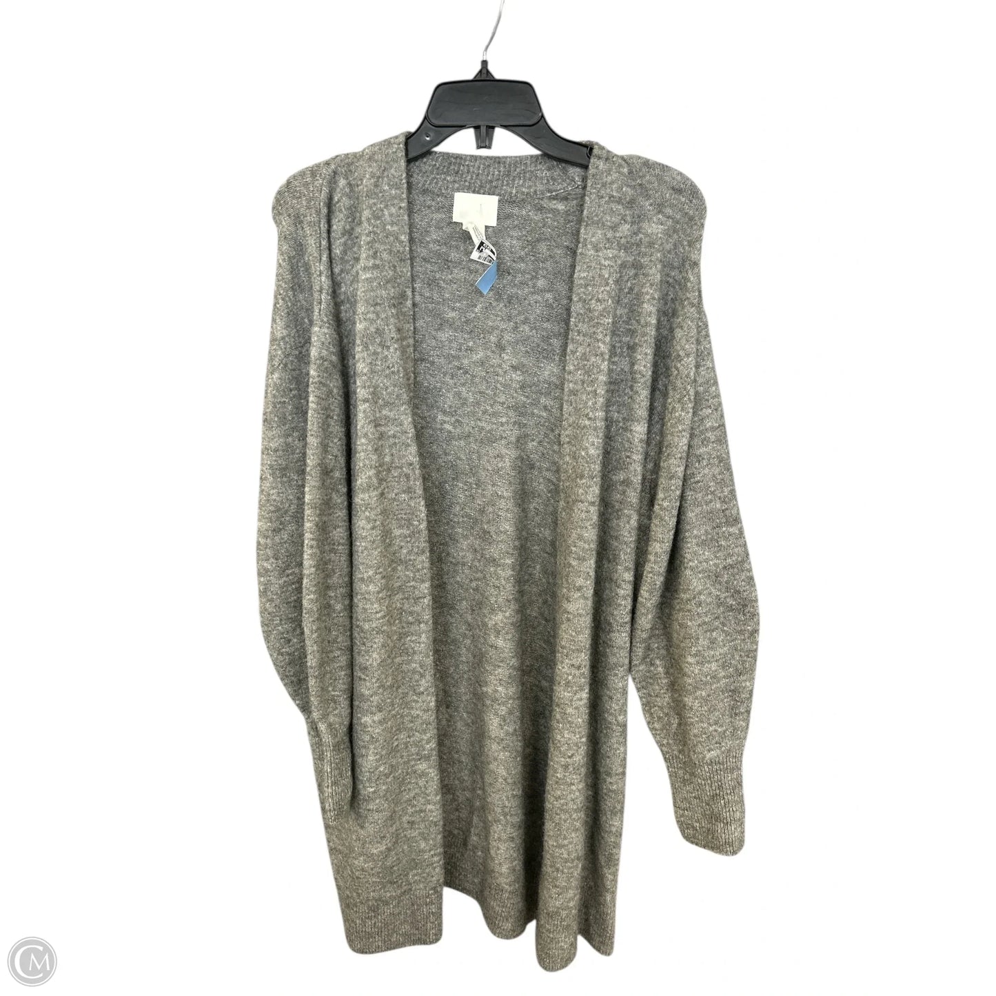 Sweater Cardigan By H&m In Grey, Size: M
