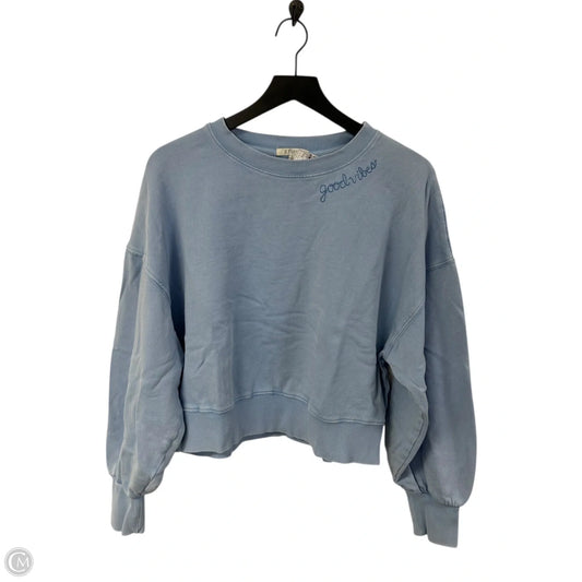 Sweatshirt Crewneck By Z Supply In Blue, Size: S