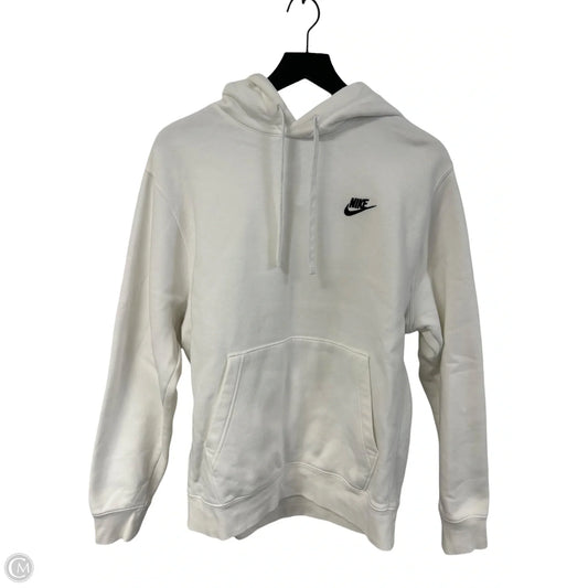Athletic Sweatshirt Hoodie By Nike Apparel In White, Size: M