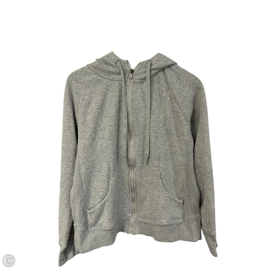 Sweatshirt Hoodie By 90 Degrees By Reflex In Grey, Size: L