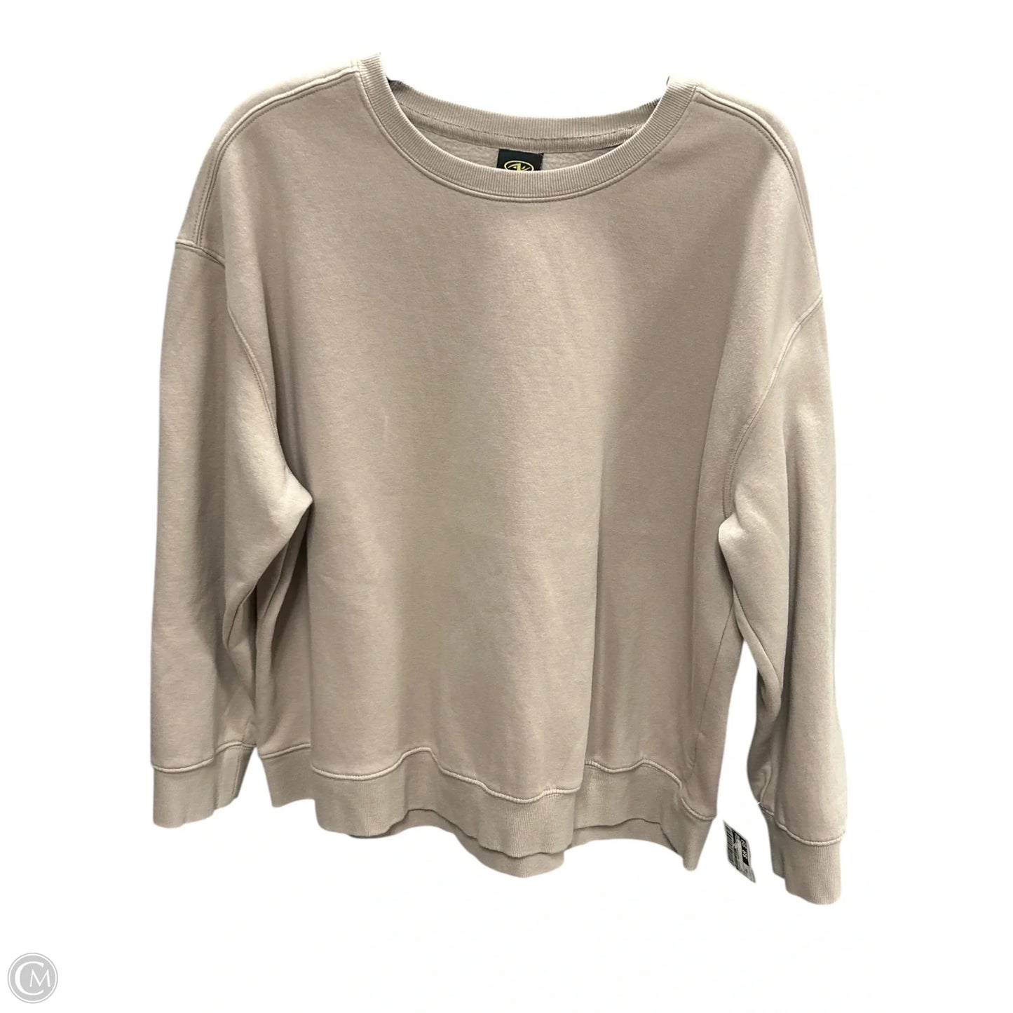 Athletic Sweatshirt Crewneck By Athletic Works In Tan, Size: Xxl