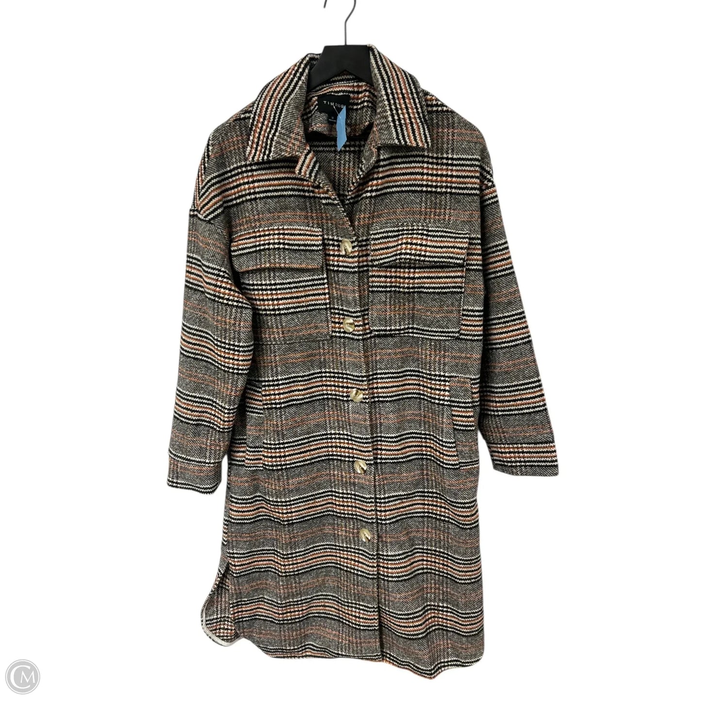 Jacket Other By Timing In Plaid Pattern, Size: M