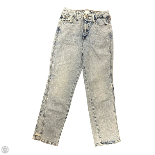 Jeans Straight By Good American In Blue Denim, Size: 6