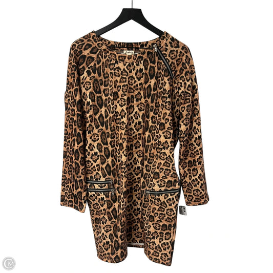 Dress Casual Midi By Clothes Mentor In Animal Print, Size: M