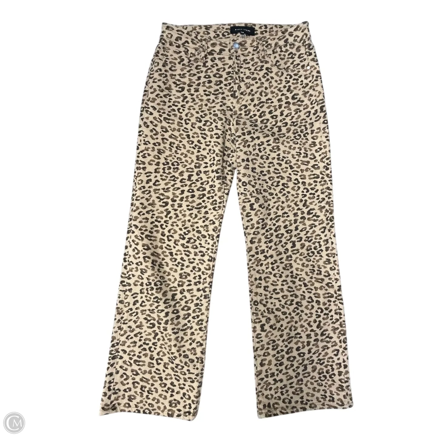 Jeans Straight By Risen In Leopard Print, Size: 2