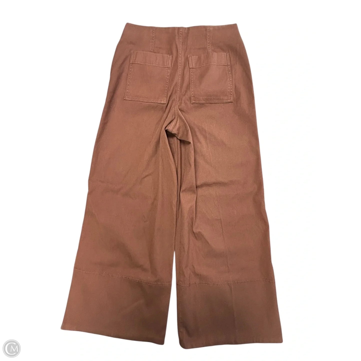 Jeans Cropped By Spanx In Brown Denim, Size: M