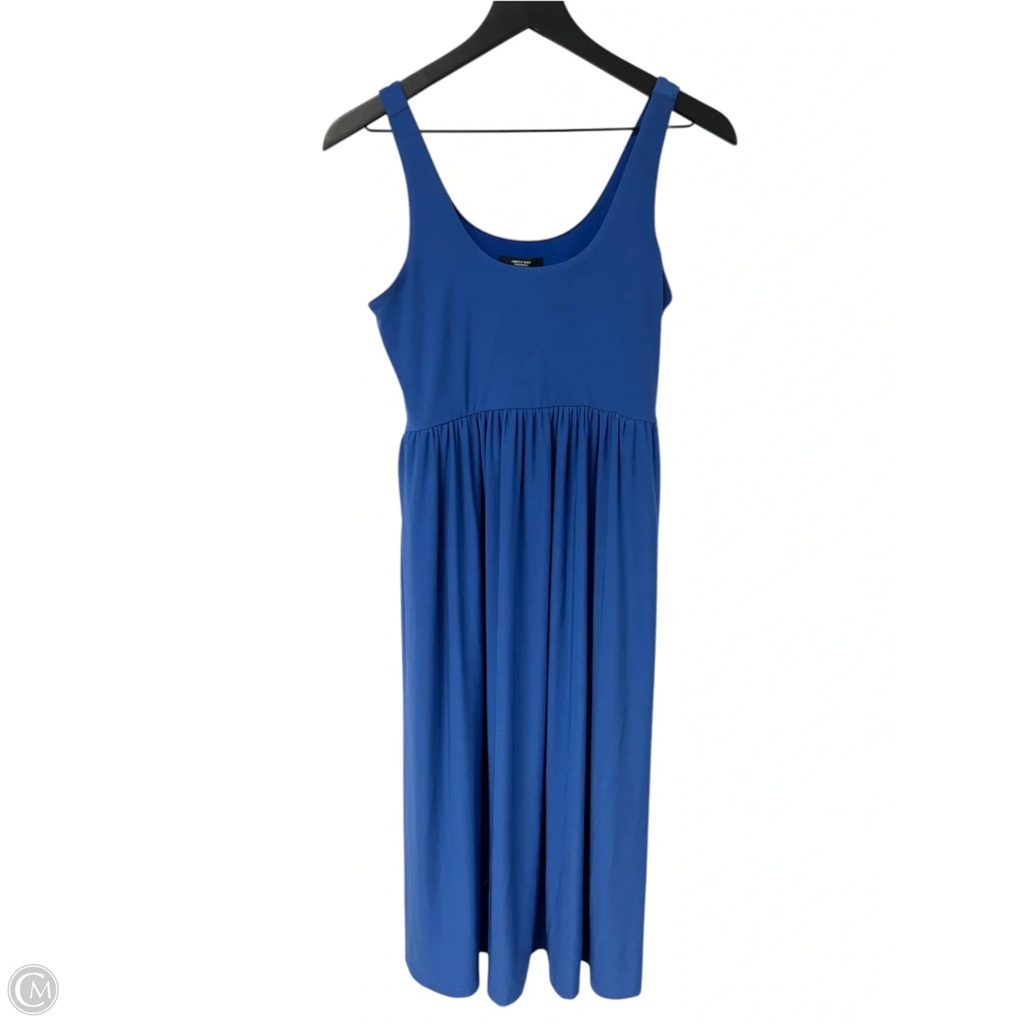 Dress Casual Midi By Simply Vera In Blue, Size: Sp