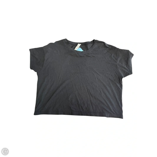 Athletic Top Short Sleeve By Lululemon In Black, Size: 6