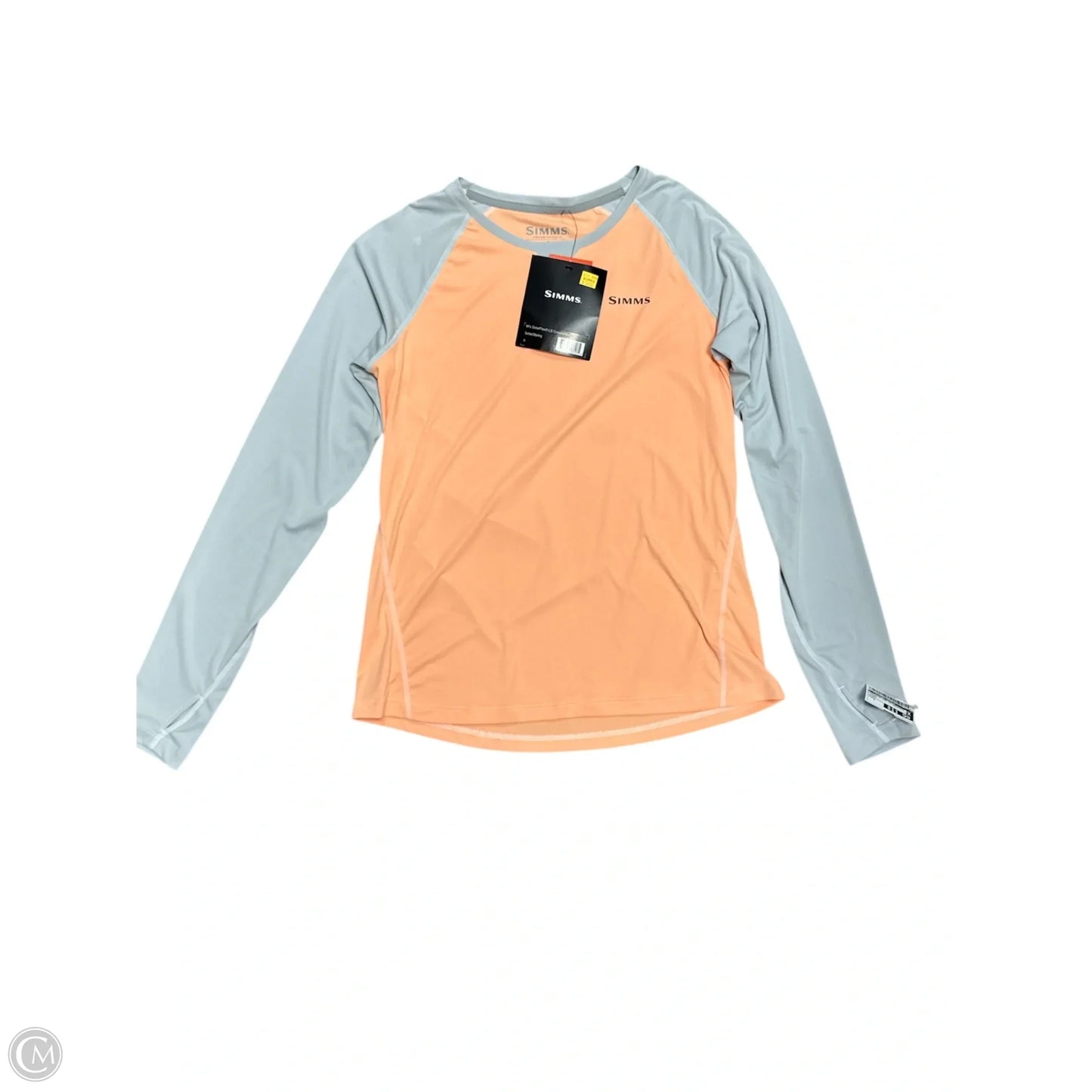 Athletic Top Long Sleeve Crewneck By Clothes Mentor In Orange, Size: S