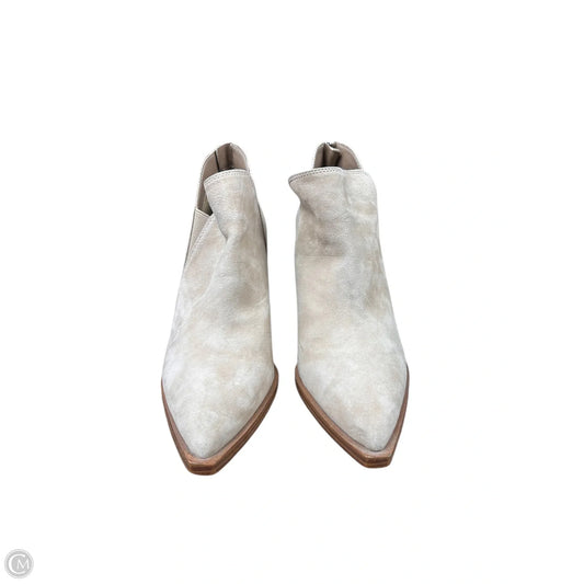 Boots Ankle Heels By Vince Camuto In Tan, Size: 8