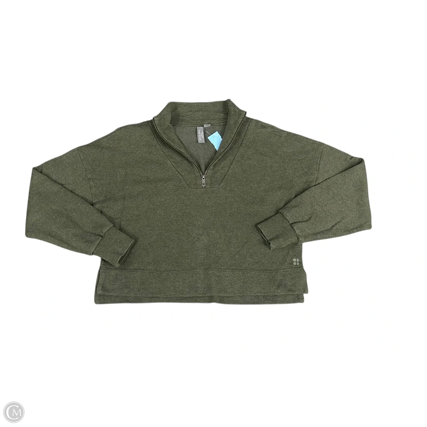 Sweatshirt Collar By Sweaty Betty In Green, Size: M