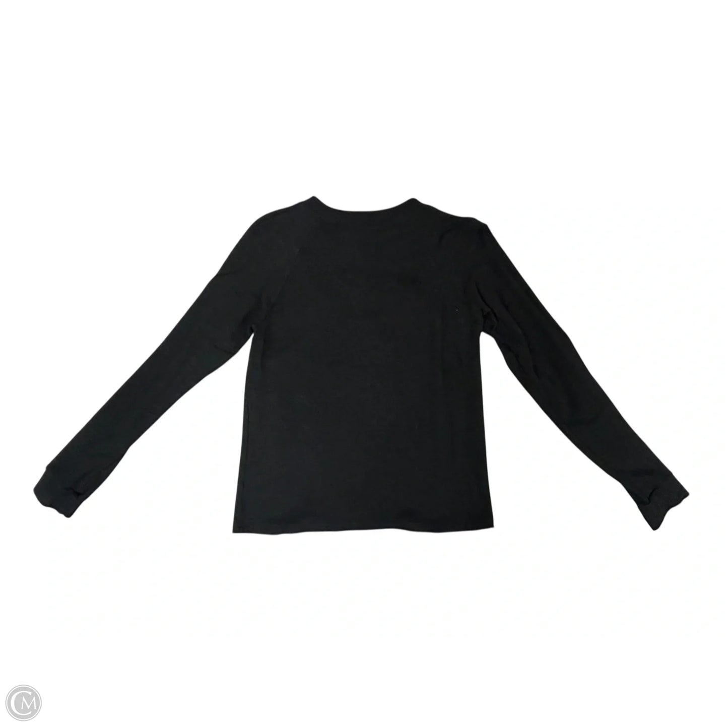 Top Long Sleeve By Monrow In Black, Size: L
