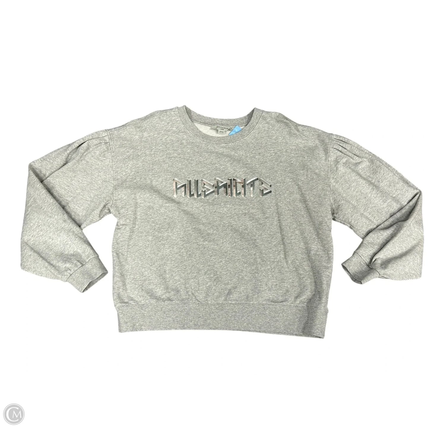 Sweatshirt Designer By All Saints In Grey, Size: L