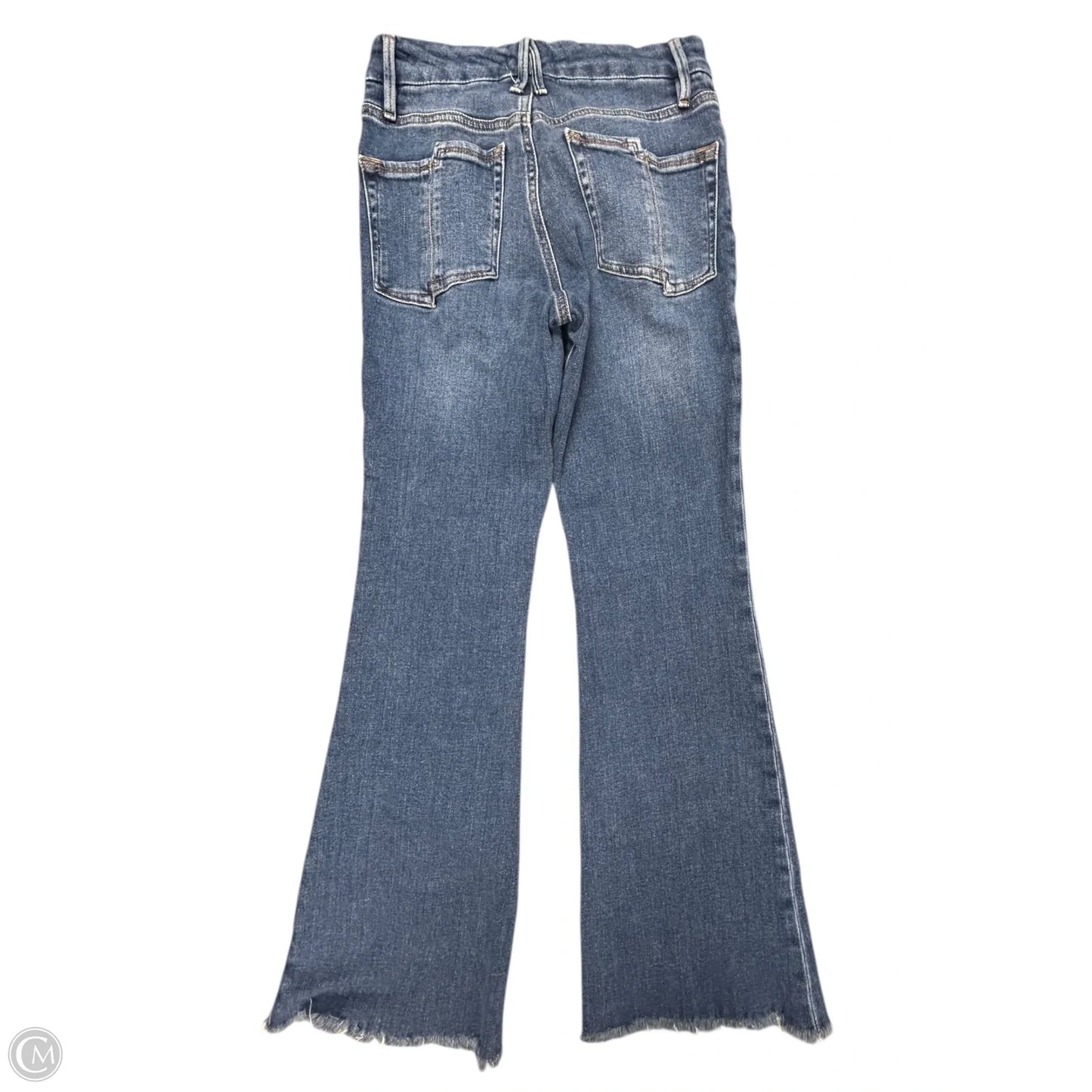 Jeans Straight By Good American In Blue Denim, Size: 4