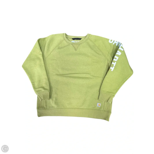 Sweatshirt Crewneck By Carhartt In Green, Size: Xl