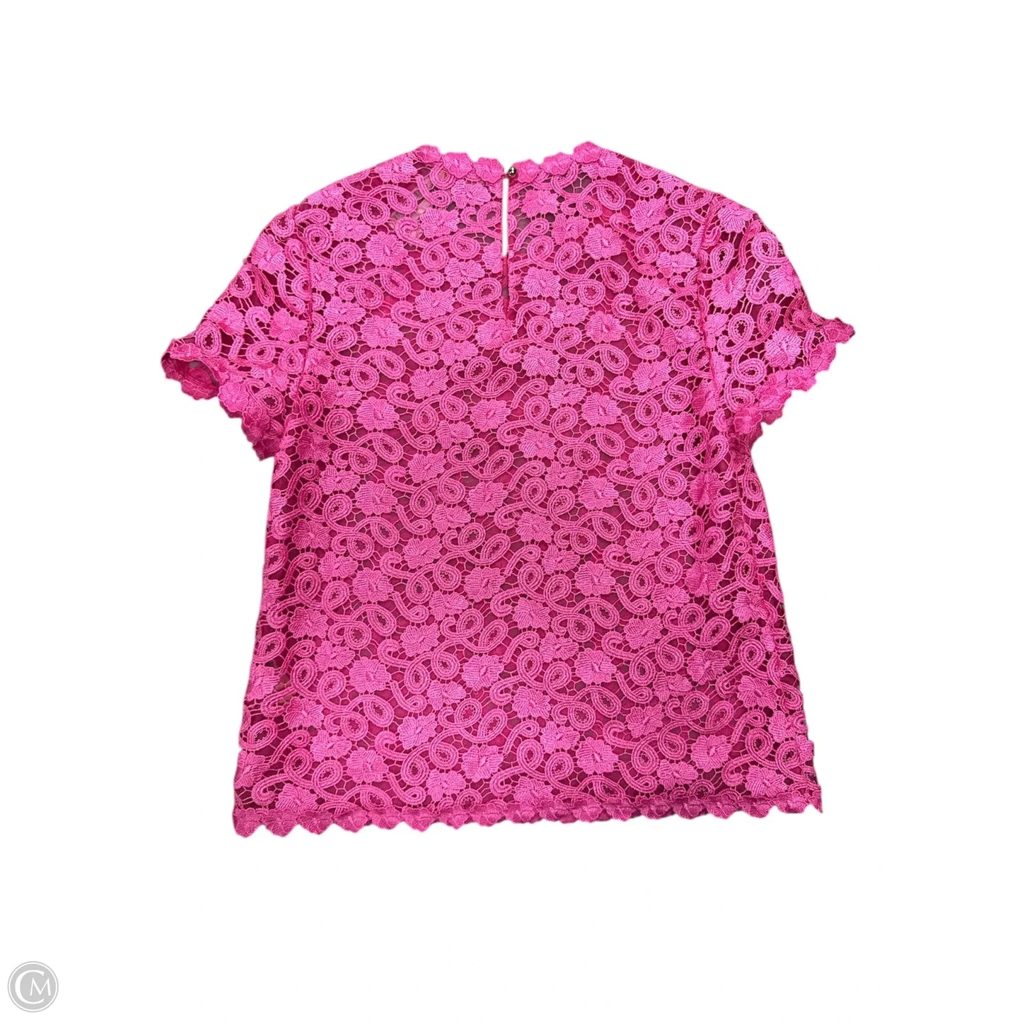 Top Short Sleeve Designer By Kate Spade In Pink, Size: 4