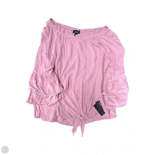 Top Short Sleeve By Alyx In Pink, Size: Xxl