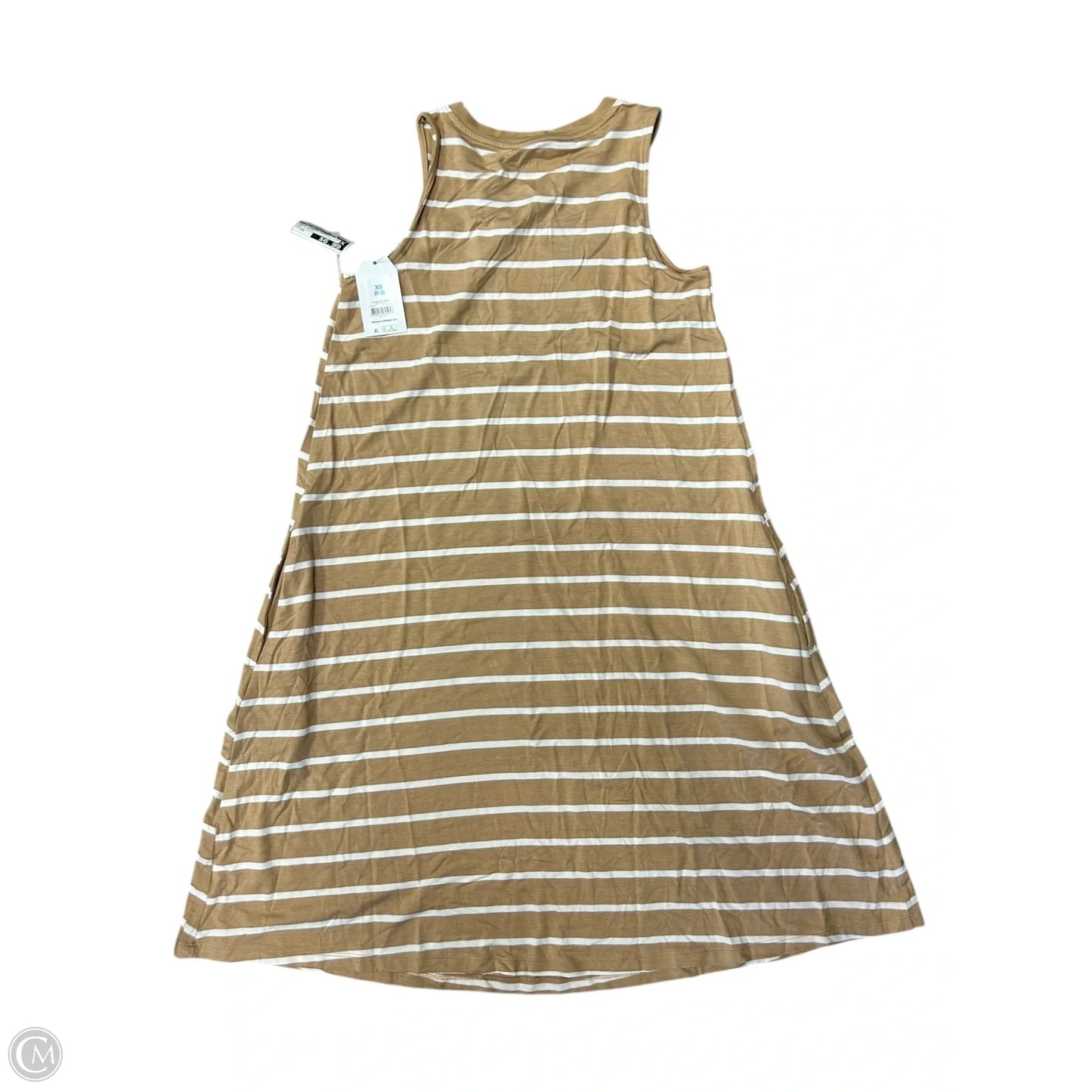 Dress Casual Short By Time And Tru In Tan & White, Size: Xs