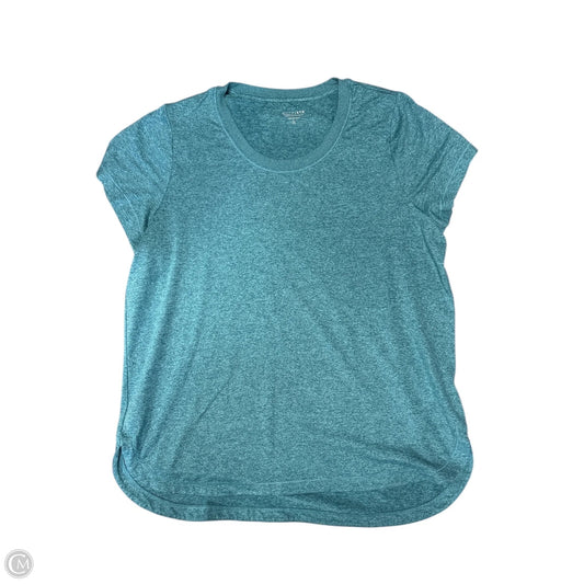 Athletic Top Short Sleeve By Athleta In Aqua, Size: Xl