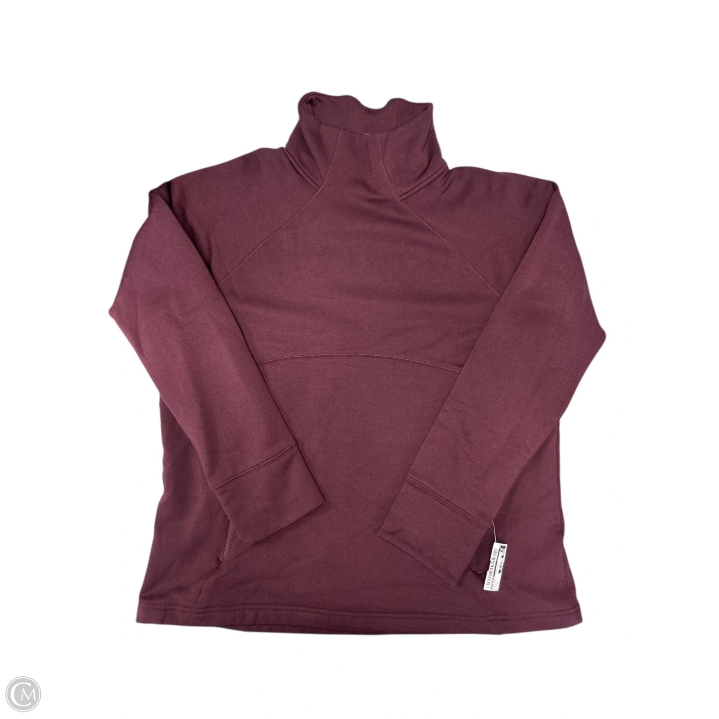 Athletic Sweatshirt Collar By Athleta In Maroon, Size: Xl