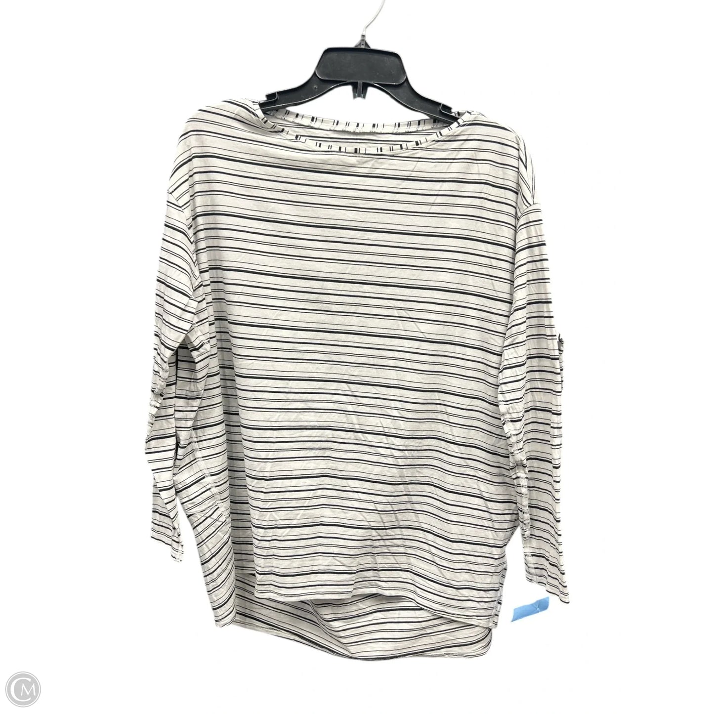 Athletic Top Long Sleeve Crewneck By Lululemon In Striped Pattern, Size: Large