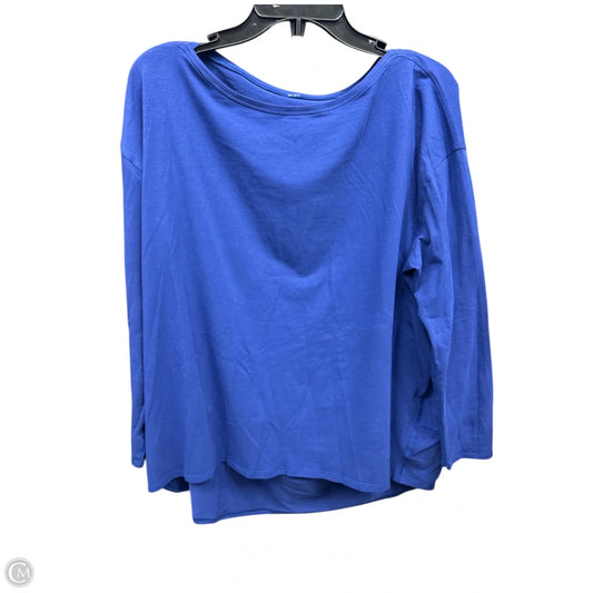 Athletic Top Long Sleeve Crewneck By Lululemon In Blue, Size: 12