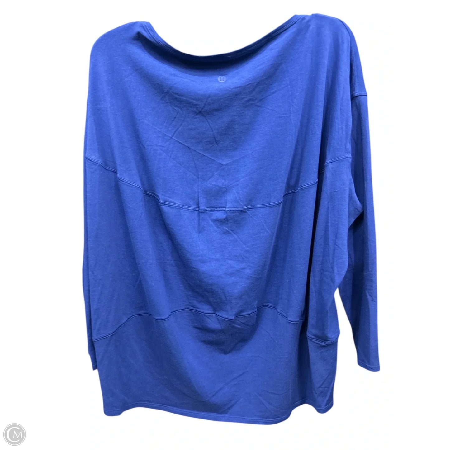 Athletic Top Long Sleeve Crewneck By Lululemon In Blue, Size: 12