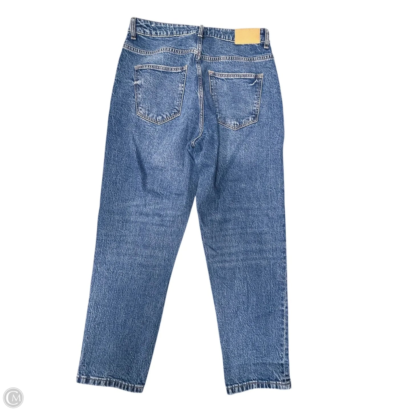 Jeans Straight By Zara In Blue Denim, Size: 10