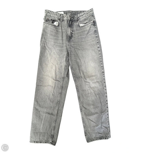 Jeans Cropped By Zara In Grey Denim, Size: 8