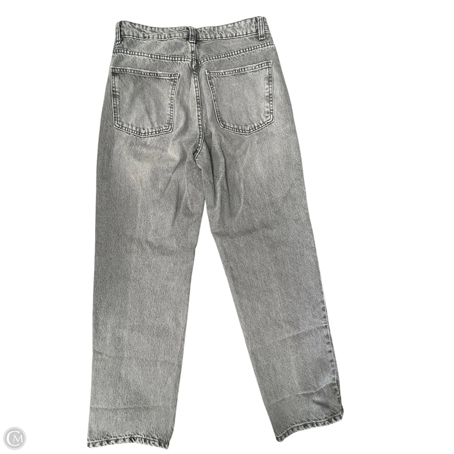 Jeans Cropped By Zara In Grey Denim, Size: 8