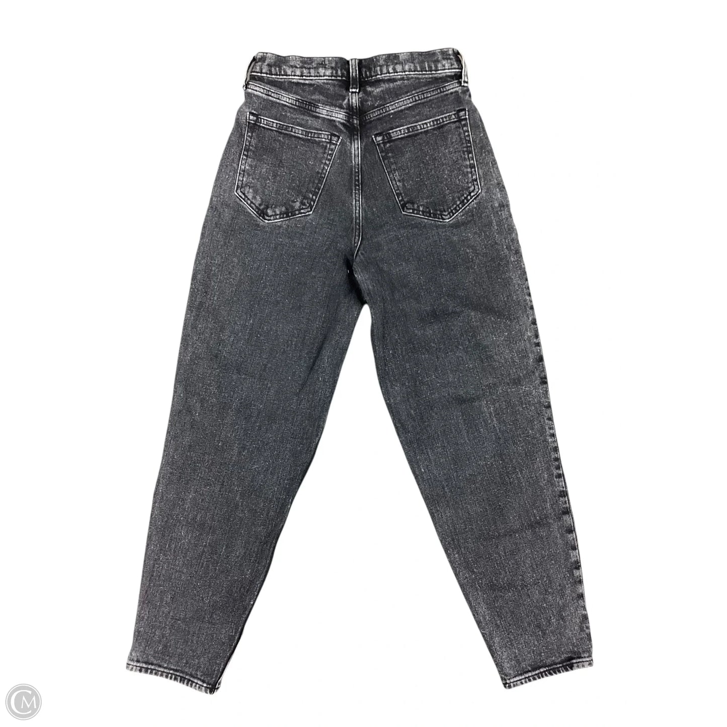 Jeans Straight By Abercrombie And Fitch In Black Denim, Size: 0