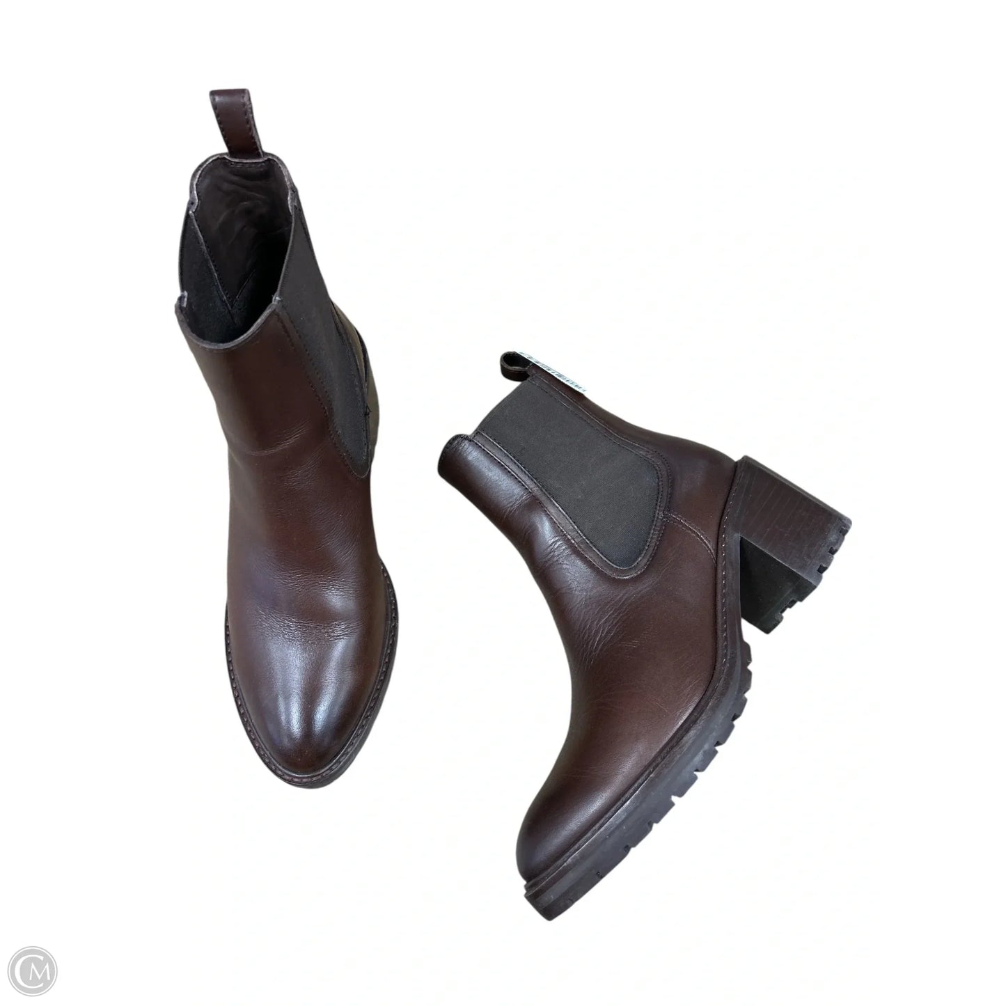 Boots Ankle Heels By Cma In Brown, Size: 7.5