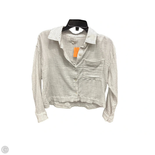 Blouse Long Sleeve By Z Supply In Striped Pattern, Size: Xs