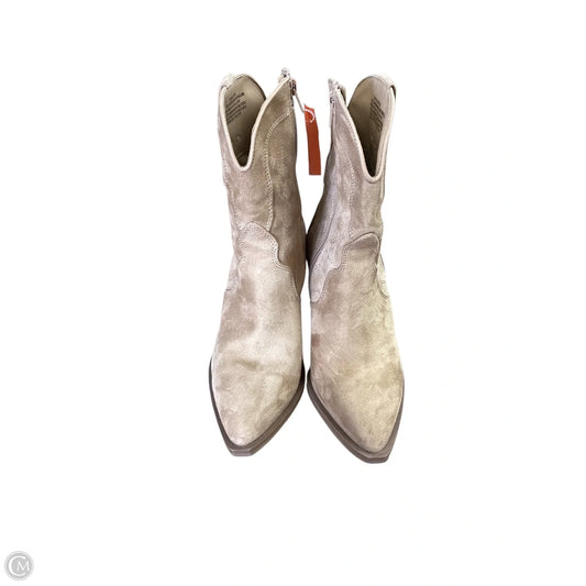 Boots Ankle Heels By Universal Thread In Tan, Size: 6