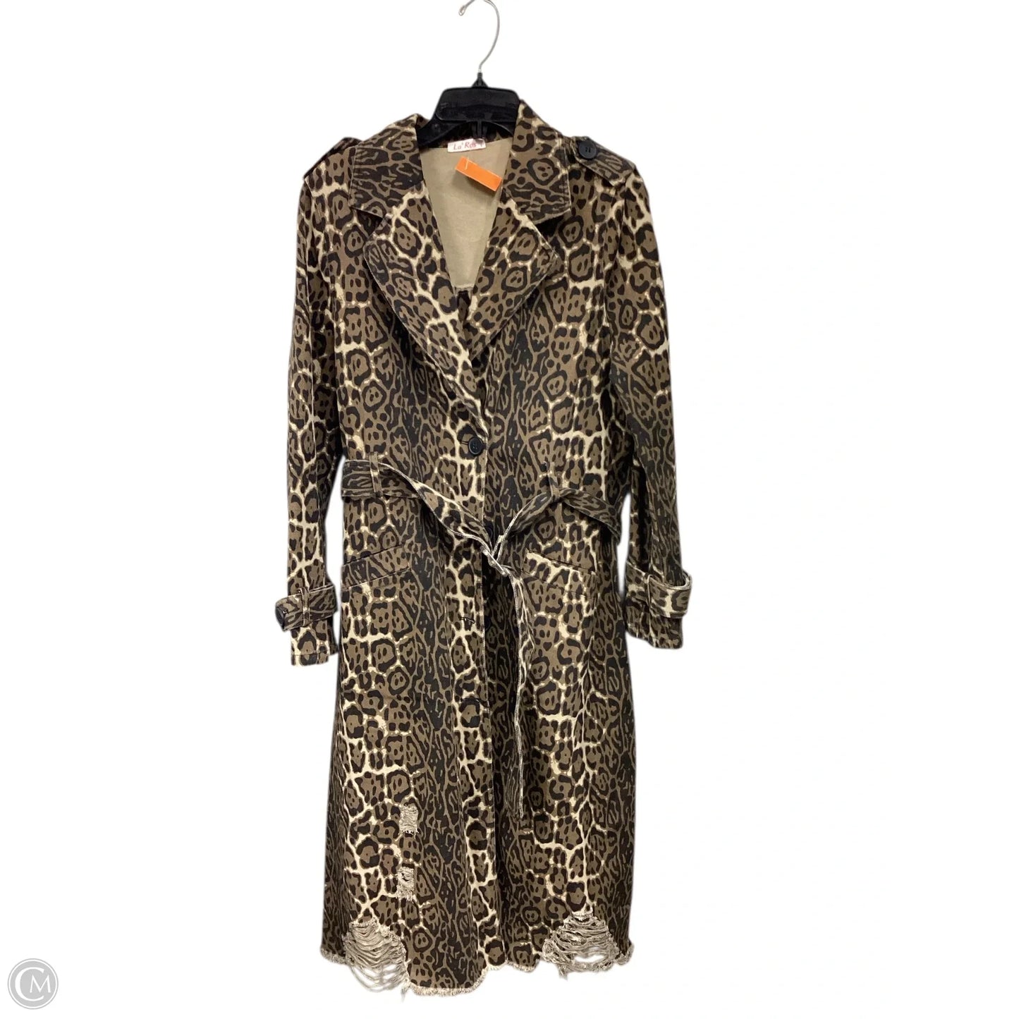 Jacket Denim By Clothes Mentor In Animal Print, Size: S