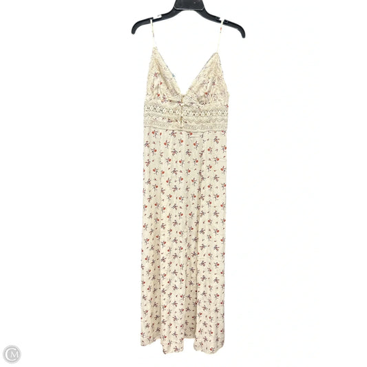 Dress Casual Maxi By Free People In Floral Print, Size: L