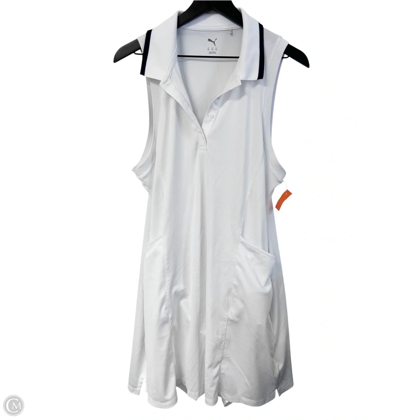 Athletic Dress By Puma In White, Size: Xxl