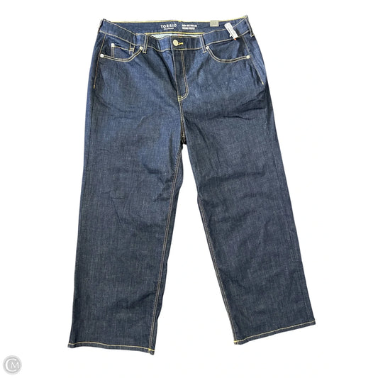 Jeans Wide Leg By Torrid In Blue Denim, Size: 18