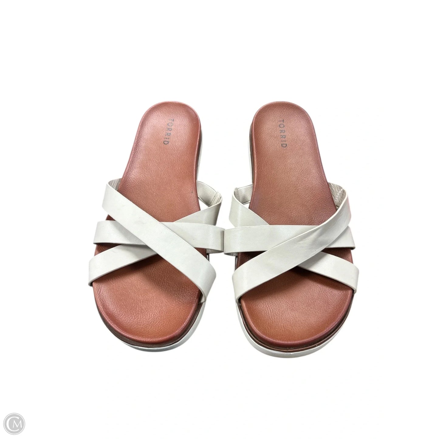 Sandals Flats By Torrid In Brown, Size: 10