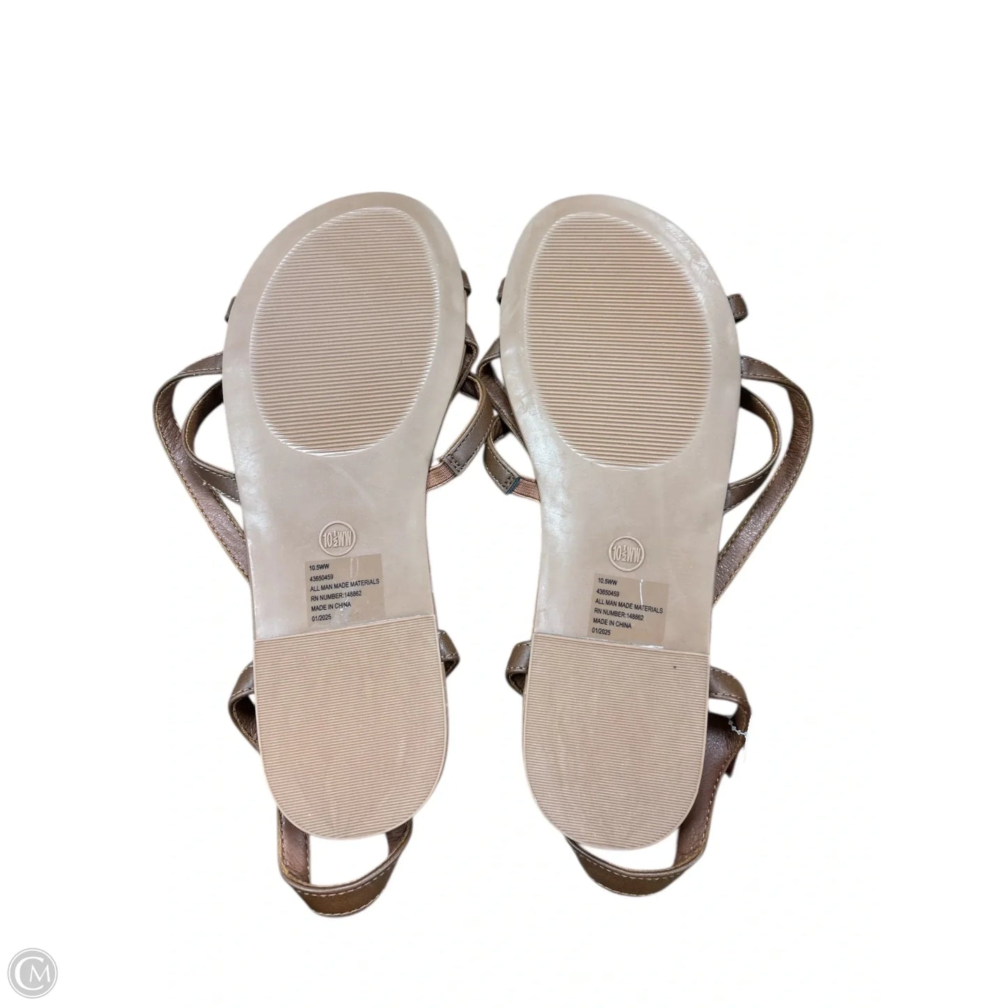 Sandals Flats By Torrid In Brown, Size: 10.5