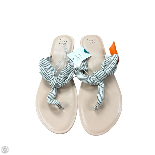 Sandals Flats By A New Day In Black & White, Size: 9