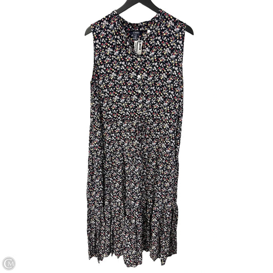 Dress Casual Maxi By Chaps In Floral Print, Size: Xl