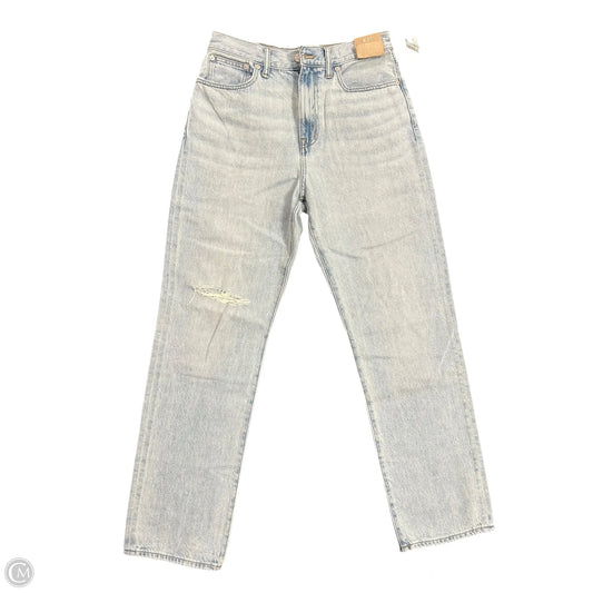 Jeans Straight By Madewell In Blue Denim, Size: 4