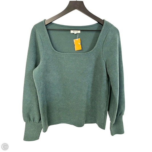 Top Long Sleeve By Madewell In Teal, Size: M