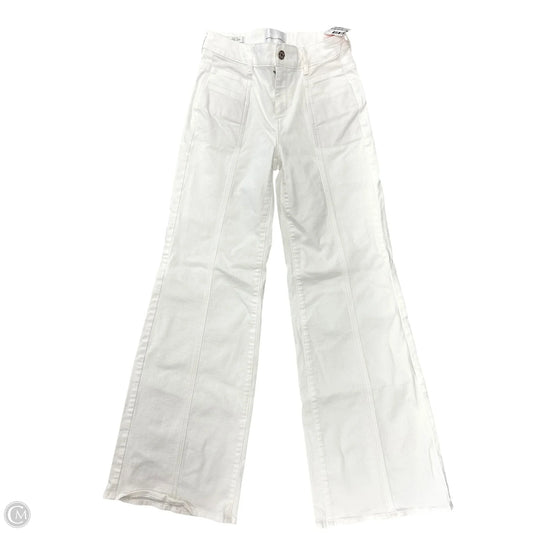 Jeans Wide Leg By White House Black Market In White Denim, Size: 0