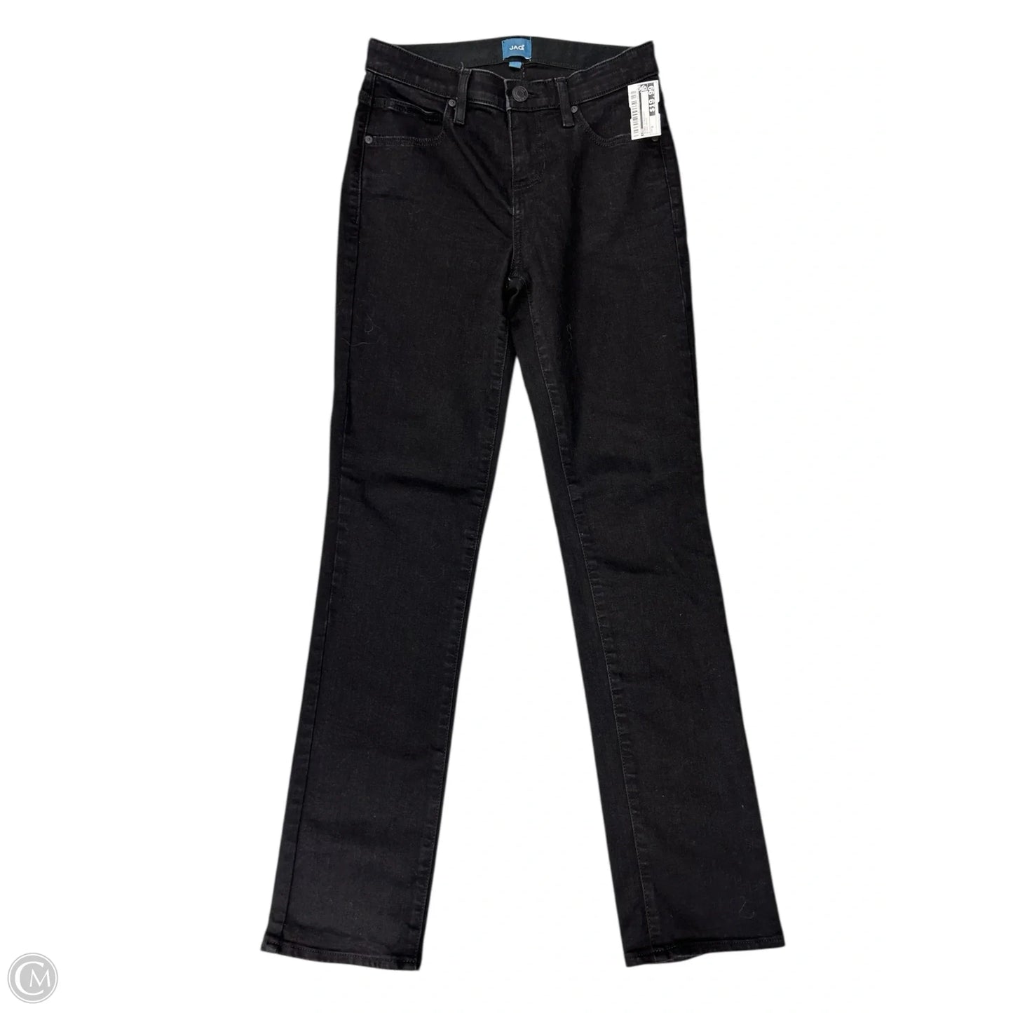 Jeans Straight By Jag In Black Denim, Size: 0
