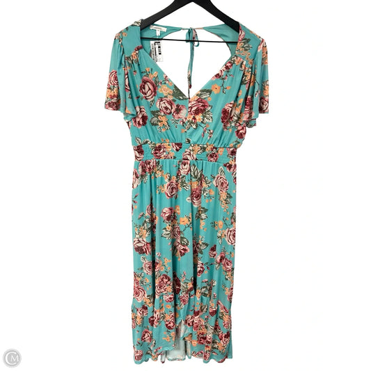 Dress Casual Midi By Maurices In Floral Print, Size: S