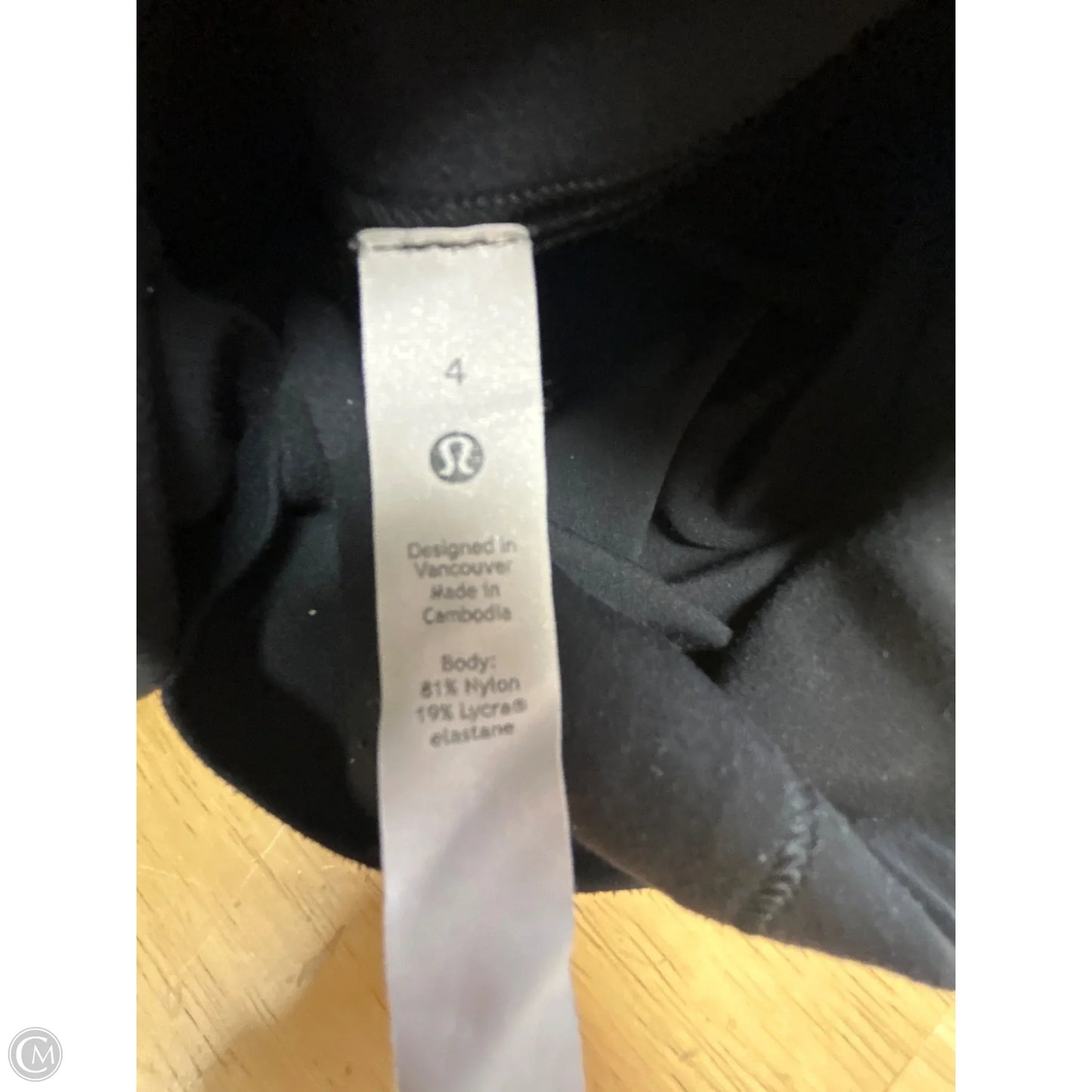 Athletic Leggings By Lululemon In Black, Size: 4