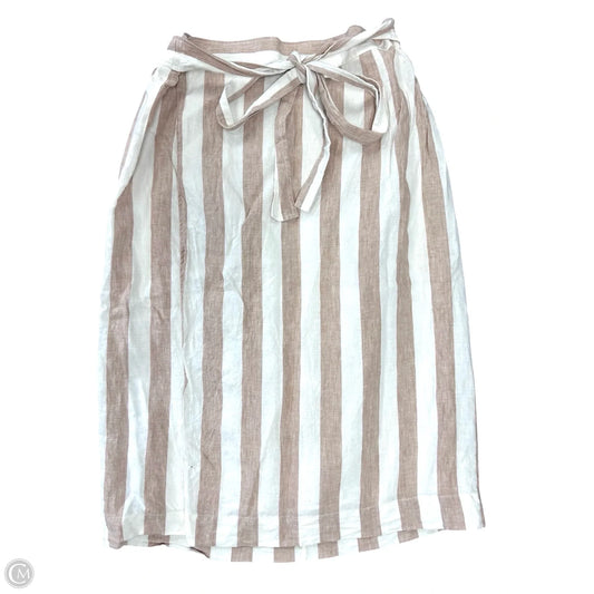 Dress Casual SKIRT By Everlane In Tan & White, Size: 14