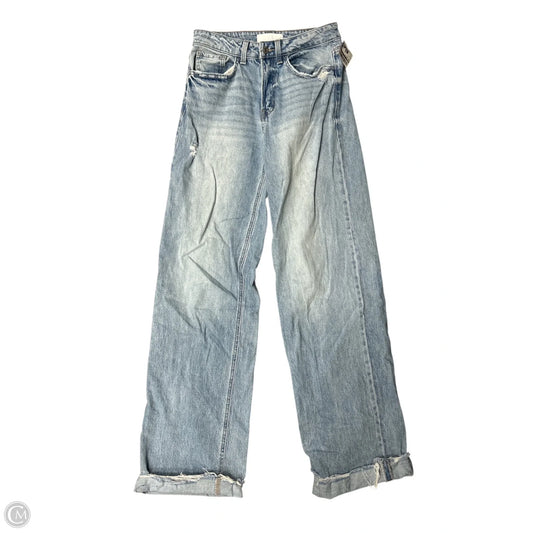 Jeans Wide Leg By Vervet In Blue Denim, Size: 0